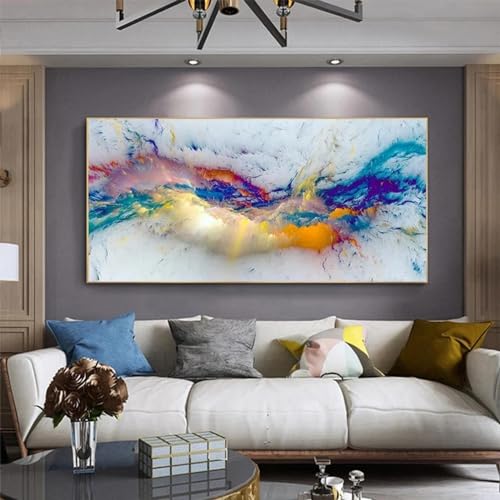 Peinture sur toile salon abstrait pour créer une ambiance moderne et cocooning