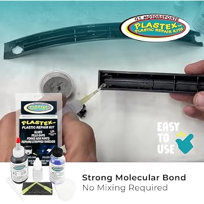 Plastex Plastic Repair Kits - Easily Glue, Repair or Remake Broken Plastic, Fiberglass, Wood & More!. (Standard Black Kit)