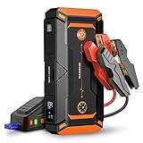 Car Jump Starter 1200A Peak 18000mAh Water Resistant (up to 7.5L Gas, 6L Diesel Engine) car Battery Charger with LCD Screen, USB Quick Charge, 12V Auto Battery Booster, DC, Portable Power Pack T8 Pro