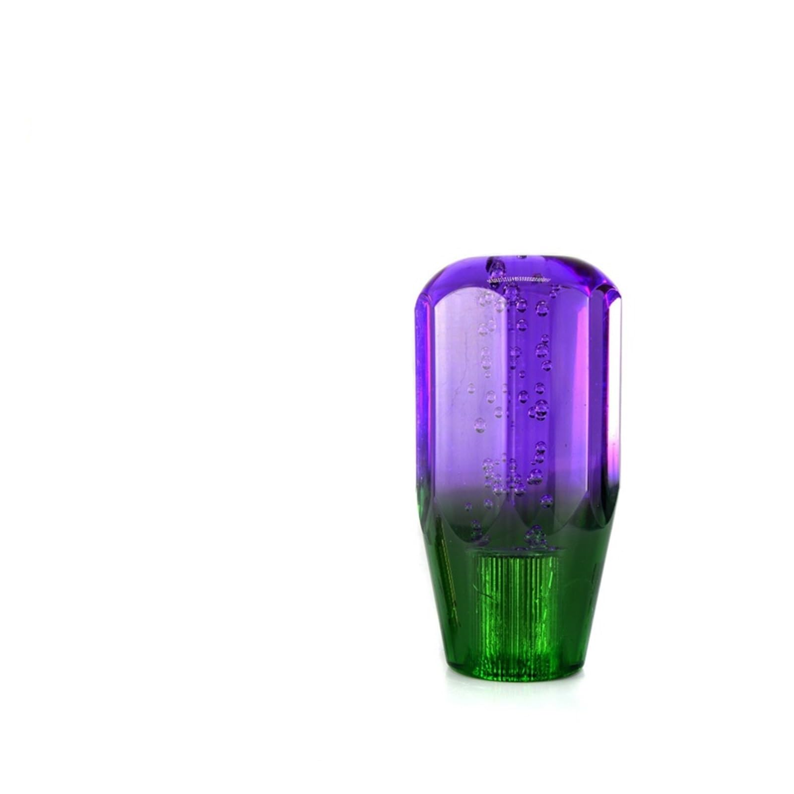 Rbevcrr Car Shift Lever Knob Universal 10cm 15cm Car Manual Shift Knob Gear Stick Crystal Transparent Bubble Purple Blue Throw Shifter Stick Shifter Pen(10cm Purple Green)