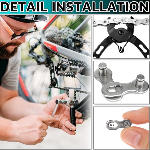 image for HuGuWdy Missing Link 5 Pairs for 11 Speed Chain Master Link for Bicycl