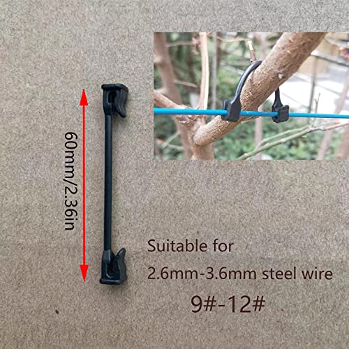 Plastic Vines Cliptomato, Grape, Raspberry, Kiwi Vine Clip Garden Plant Support Clip Vegetable Fixed Hook Plant Lock Tomato, Grape, Raspberry, Kiwi Vine Buckle Suitable For 9#-12# Thread(200 Pcs) #TOP1