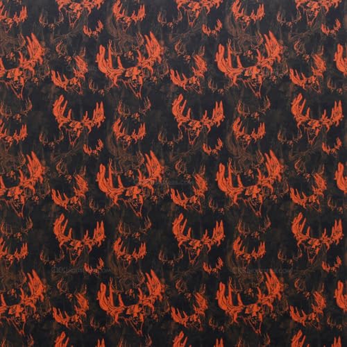 KYDEX Sheet - (Infused Print) - (12in x 12in) - (Zombie Buck - Hunter Orange Camo) - (1 Sheet) - (for Holster Making & Hobby) - (USA Made)