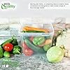 Amazon.com: 48 oz Square Clear Stackable Deli Containers with Airtight ...