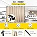 VEVOR Trennwand für Vorhänge, 2,4x3 m, 4Rollen Raumteiler-Set, Rahmen aus Aluminiumlegierung, Verdunkelungsvorhang und tragbare Oxford-Tasche im Lieferumfang enthalten, erweiterbarer Raumteiler,Beige