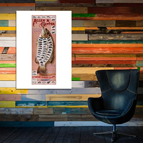 Affiche encadrée 50 Fish Richmond Cigarettes extra large cadre mat d'archivage - 6