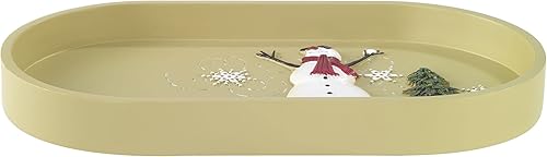 Miniatura 4 de Avanti Linens - Bandeja de tocador, organizador de encimera, accesorios de baño inspirados en las festividades (colección de muñecos de nieve)