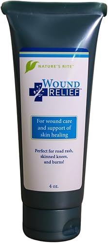 Nature's Rite Alivio de heridas, ortigación curativa, gel curativo de heridas de acción rápida, fórmula natural con coloide de plata y aloe vera