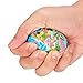 Juguete de descompresión de bola de espuma del mapa del mundo, globo inflable de la Tierra del mundo geografía, educación del profesor bola de ayuda para aliviar el estrés