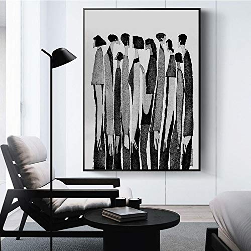 Art mural de salon sans cadre : toile abstraite 40x60 cm facile à installer