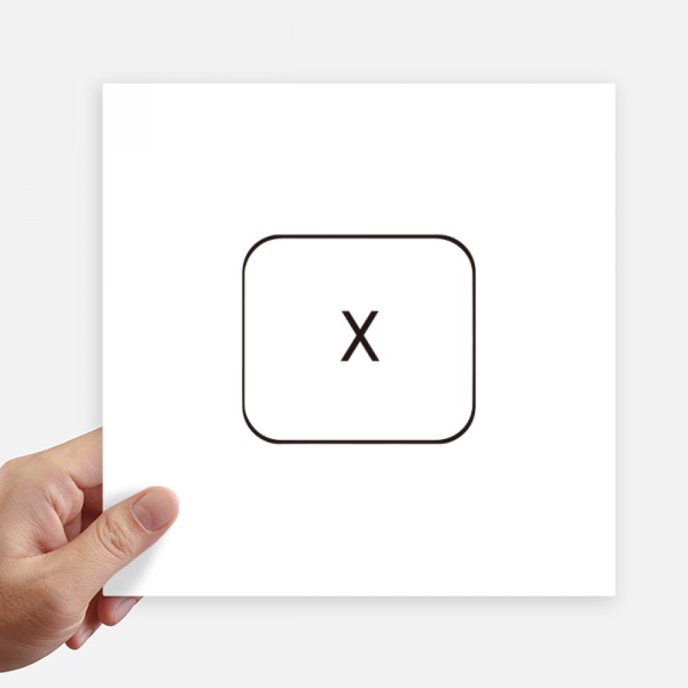 Sticker Clavier Symbole X 20cm imperméable et résistant pour personnaliser une motobike
