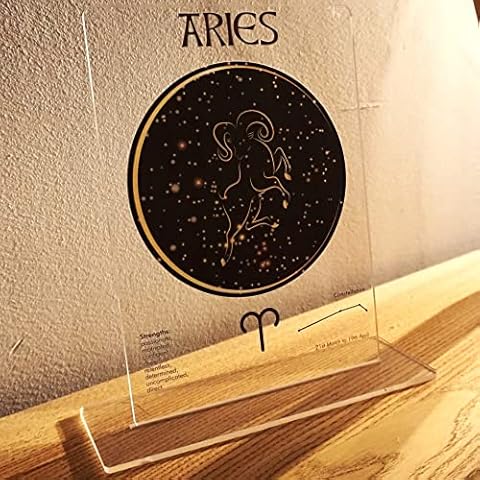 ewolds Zodiac Star Sign A5 Plaque Plate Custom Made Lovely Astrology Star Sign Gift Choose Your Horoscope Plus Mount Type Ideal Loved One Present Cover