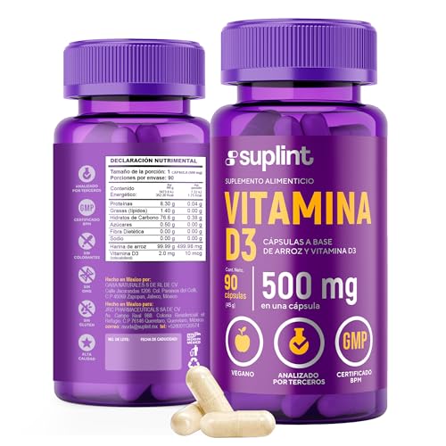 Vitamínicos, Suplemento de Vitamina D3 400 UI (10μg) | Apoyo para la Salud Ósea, Dental, Muscular e Inmunológica | Suplementos Dietéticos para Mujeres y Hombres |...