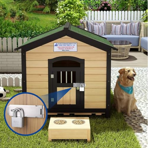 4 Zoll Vorhängeschloss Haspe,304 Edelstahl Schlossriegel Überfalle Schloss,Sicherheits Überfalle mit Schrauben Schloss Vorrichtung Türbeschlag für Tür Fenster Schrank