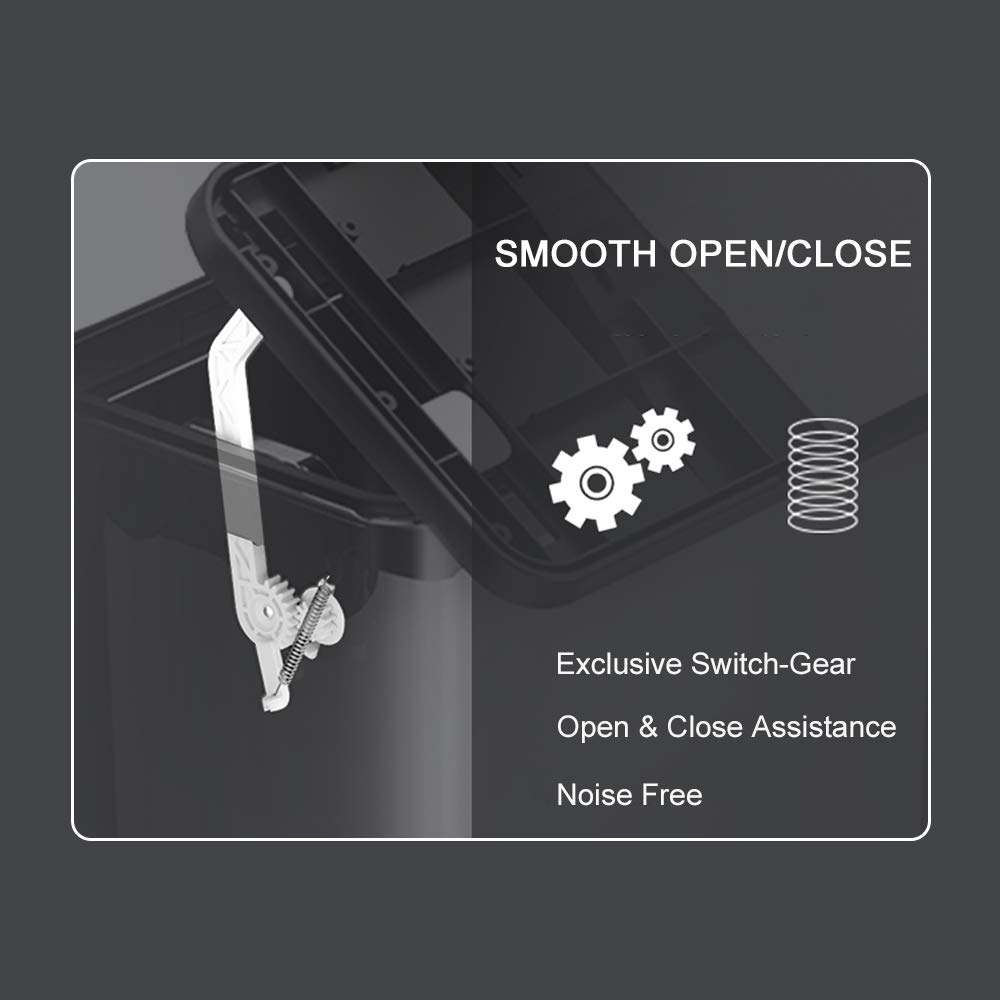 ELPHECO Kitchen Compost Bin, 2 Gallon Brushed Stainless Steel Hanging