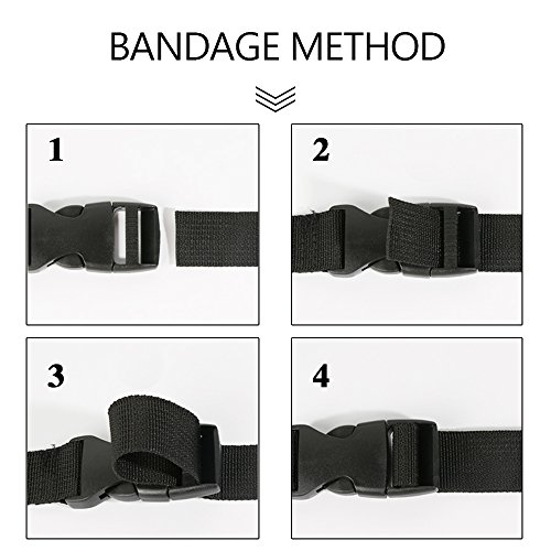 Heavy duty dual adjustable side release plastic buckles flat boucles de haute résistance - 5