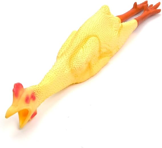 18" Rubber Chicken Rubber Chicken Gag Toys Pet Supplies