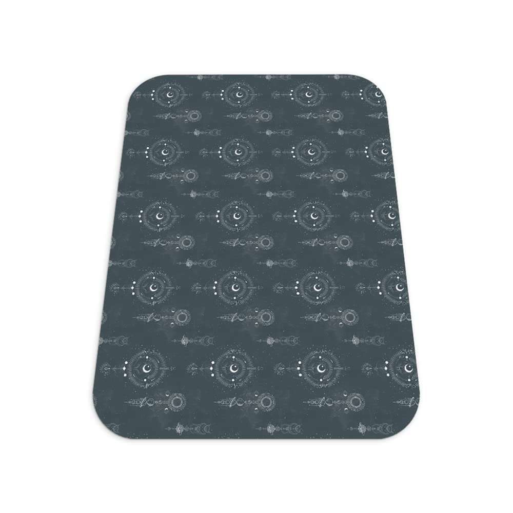 Tapis de protection vinyle 140x100 cm avec coins arrondis pour stopper l'usure du parquet