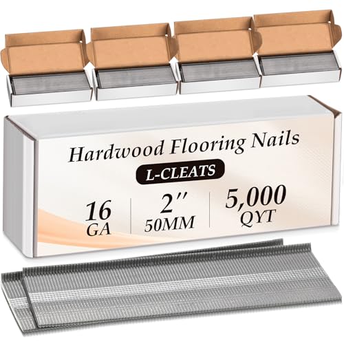Yaocom 5000 Counts 16 Gauge L Cleat Nails