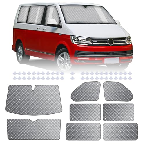 MaxAwe 8Pcs Internal Thermal Blind Set Fits for VW T5/T6 SWB, Luxury Sunshade Wrap Cover Kit, Window Front Screen Cover, Summer Uv Sun Blind & Winter Insulation Cover for VW Campervans & Motorhome MaxAwe 8Pcs Internal Thermal Blind Set Fits for VW T5/T6 SWB, Luxury Sunshade Wrap Cover Kit, Window Front Screen Cover, Summer Uv Sun Blind & Winter Insulation Cover for VW Campervans & Motorhome