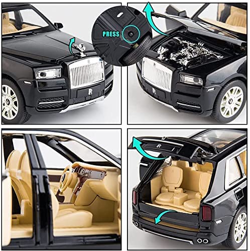 Image of 1:24 Alloy Die Casts & Toy Car Model with Sound /Light /Pull-Back Car Toys for Children Kids(Colour May Vary) (Rolls Royce Cullinan)