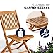 Casaria® Gartenmöbel Set Wetterfest Klappbar Akazie 5-TLG. FSC®-Zertifiziert Holz 160kg Belastbarkeit Garten Terrasse Balkonmöbel 120x70cm Möbelset 4 Personen