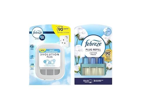 Febreze Ambi Pur 3Volution Plug-In Air Freshner Kit - 1 x Plug-In Device + 1 x 20ml Cotton Fresh Refills