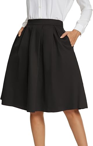 elise button skirt