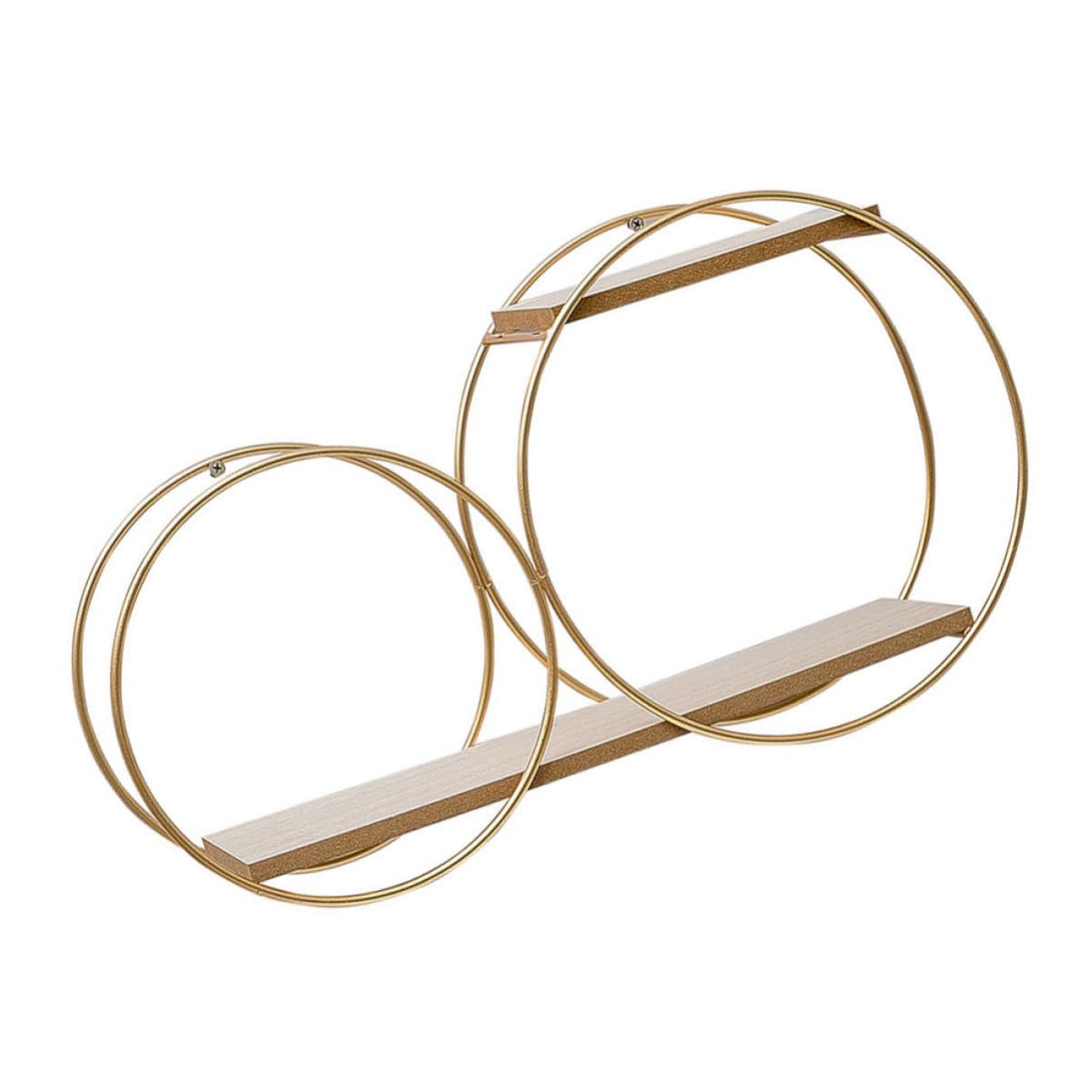 Étagère murale flottante ronde en bois pour organiser un salon ou une chambre