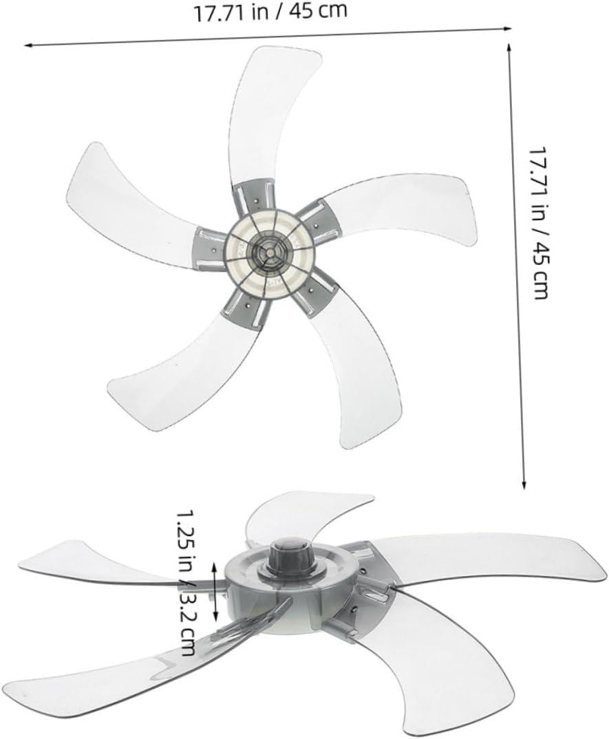 MAGICLULU 1set Pedestal Fan Replacement Blades Thickened Plastic Blades for Quiet Cooling Fit for Table Wall and Ceiling Fans