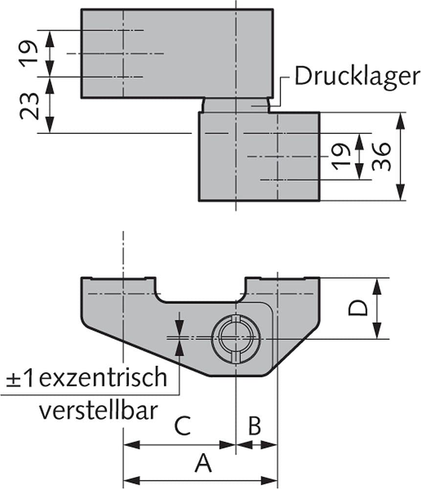 WSS Stahltürband 2-teilig Drehpunkt 25/Achse 92 – Art.-Nr. 04.300.2592.010 | galvanisch verzinkt, für Stahltüren & Stahlzargen, robuste Ausführung für hohe Türgewichte, DIN rechts/links verwendbar