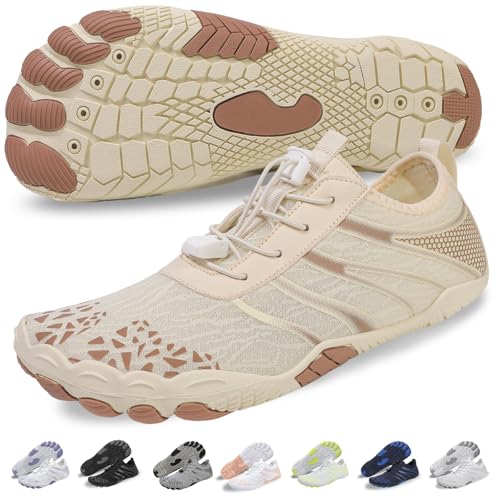 Image of Voyabarefoot Shoes for Women Men 2026 Upgrade Wide Toe Box Barefoot Hiking Sandals,Non-Slip Adjustable Water Shoes for Beach Walking Travel, Comfortable Slip On Walking Shoes