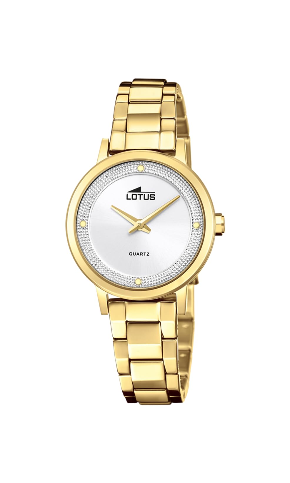 LOTUS Orologio Donna Analogico in Acciaio Inossidabile 316l Dorato | Movimento al Quarzo, Orologi Donna, Vetro Minerale ad Alta Resistenza, Impermeabile 5 ATM 18893/1
