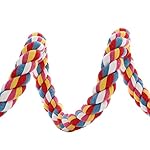 Bird Rope Perches,Parrot Toys 21 inches Rope Bungee Bird Toy (21 inches)[1 Pack] - Image 4
