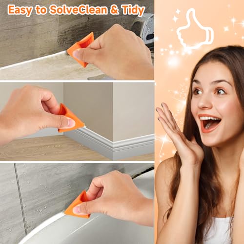 4 Stück Silicone Seam Tools Silikon Abzieher Silikonabzieher SilikonNaht Werkzeug Silikonentferner Werkzeug Set Silicone Caulking Tools Zwei Verschiedene Größen Zwei Größen verfügbar