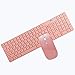 Produktbild Drahtlose Tastatur- und Maus-Combo, ultradünne stumme ergonomische Schokoladen-Keycaps-Tastatur + geräuschloser schnurloser Gaming-Maus für PC-Desktop-Laptop (Color : Pink)