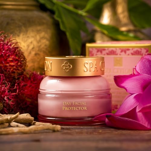SPA CEYLON Lotus & Rambutan Day Facial Protector | Daily Facial Moisturizer | Sunscreen | Hydrating Face Sunscreen Moisturizer | For Sensitive Skin | 50g
