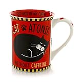 Enesco Our Name is Mud by Lorrie Veasey Cat Atonic Mug, 4.5