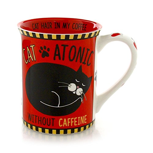Enesco Our Name is Mud by Lorrie Veasey Cat Atonic Mug, 4.5
