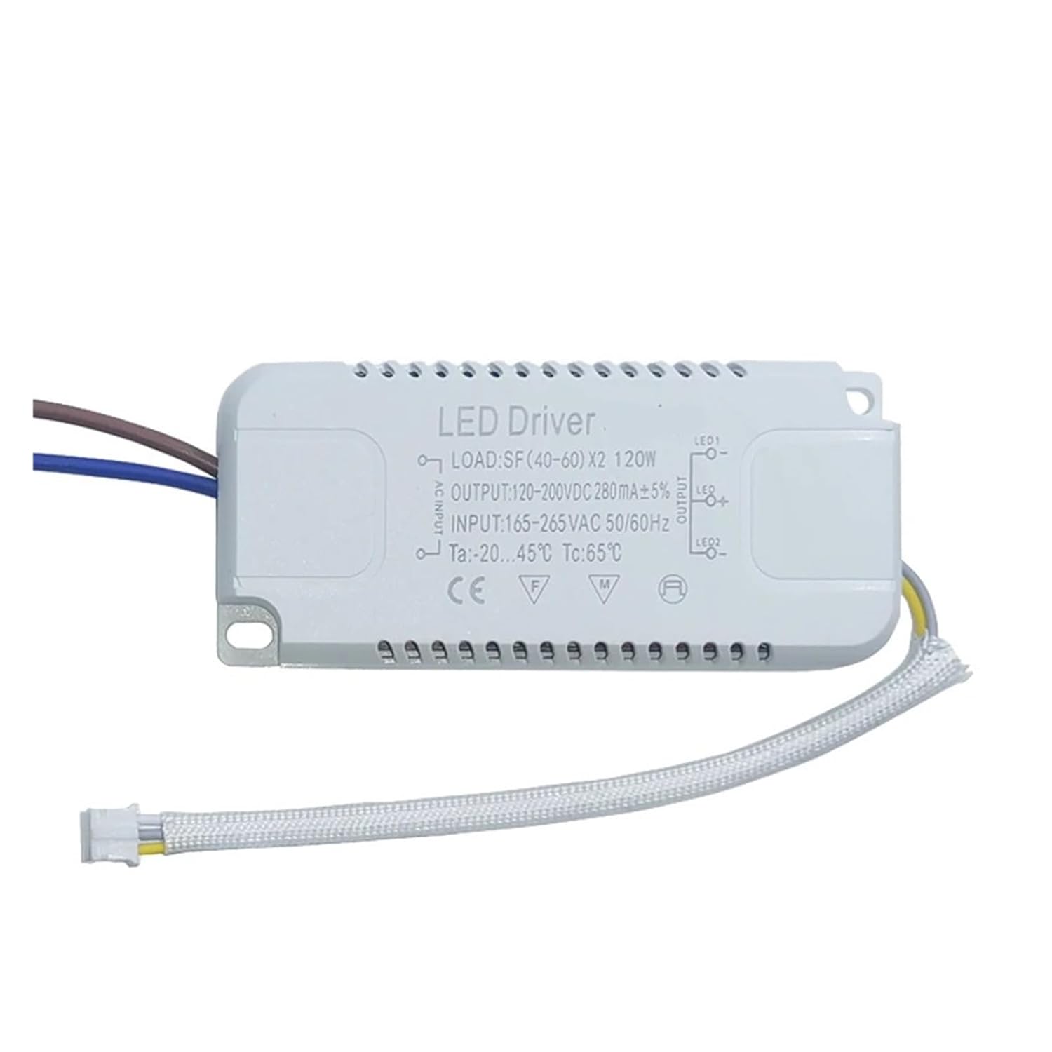 1PCS LED Driver Adapter, Dual Color Lighting AC220V(8-24W)