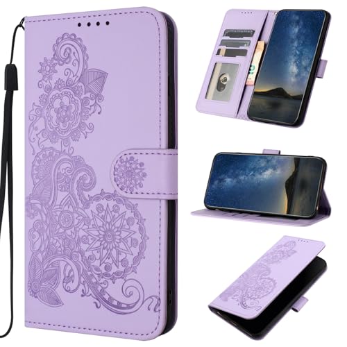 Rfvzubemok Compatible with Infinix Note 40 4G Case,Compatible with Infinix Note 40 4G X6853 Magnetic Flip Phone Cover Purple