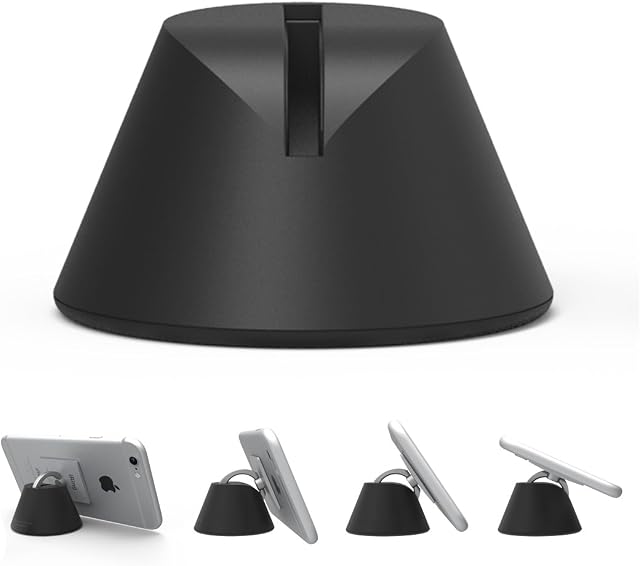 iRing Dock Mobile Phone Car Mount for the dashboard for Galaxy S4/S6 Edge/S5/iPhone 5S/iPhone 6/6Plus, Free Drehbahr and Angle Adjustable Colour: Black