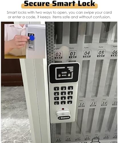 Aluminum Alloy Cell Phone Locker with Code Lock - Portable Employee Storage Cabinet for Confidential Use, 24-Bit Security Units, Hand-Carry Design