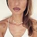 Produktbild Jovono Fashion Halskette Quaste Runde Pailletten Schmuck Kette für Damen und Mädchen