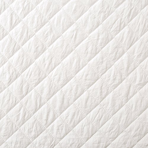 Lush Decor Ava Quilt Diamond Pattern Solid 3 Piece Oversized Bedding Blanket Bedspread Set - King - White #TOP2