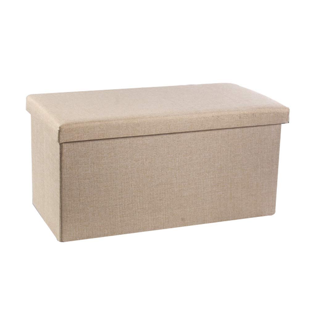 Chaise pliante pouf ottoman de rangement et repose-pieds de salon Dunki