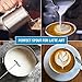 Zulay Milk Frothing Pitcher with Latte Art Pen – 12oz 20oz 32oz - Stainless Steel Frother Cup with Measurement Markings, Espresso & Coffee Accessories Creamer Jug with Laser-Welded Handle - 20 oz