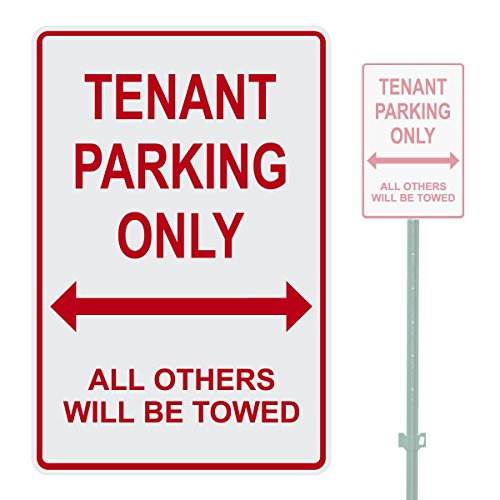 Panneau tenant parking only anti-UV en aluminium pour sécuriser un parking de résidence