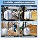 2 Pack FIBC Bulk Bag,2 Ton Bag,4400lbs SWL Safty Factor 3:1,35