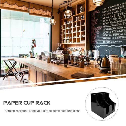 Support de rangement en acrylique transparent pour gobelets avec compartiments verticaux